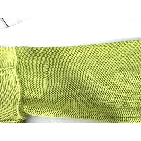 "LUMIE'RE" Lime Green Sweater, Slouchy, Size L,Oversize,SNAG IN SLEEVE,SEE PICS - Picture 13 of 14